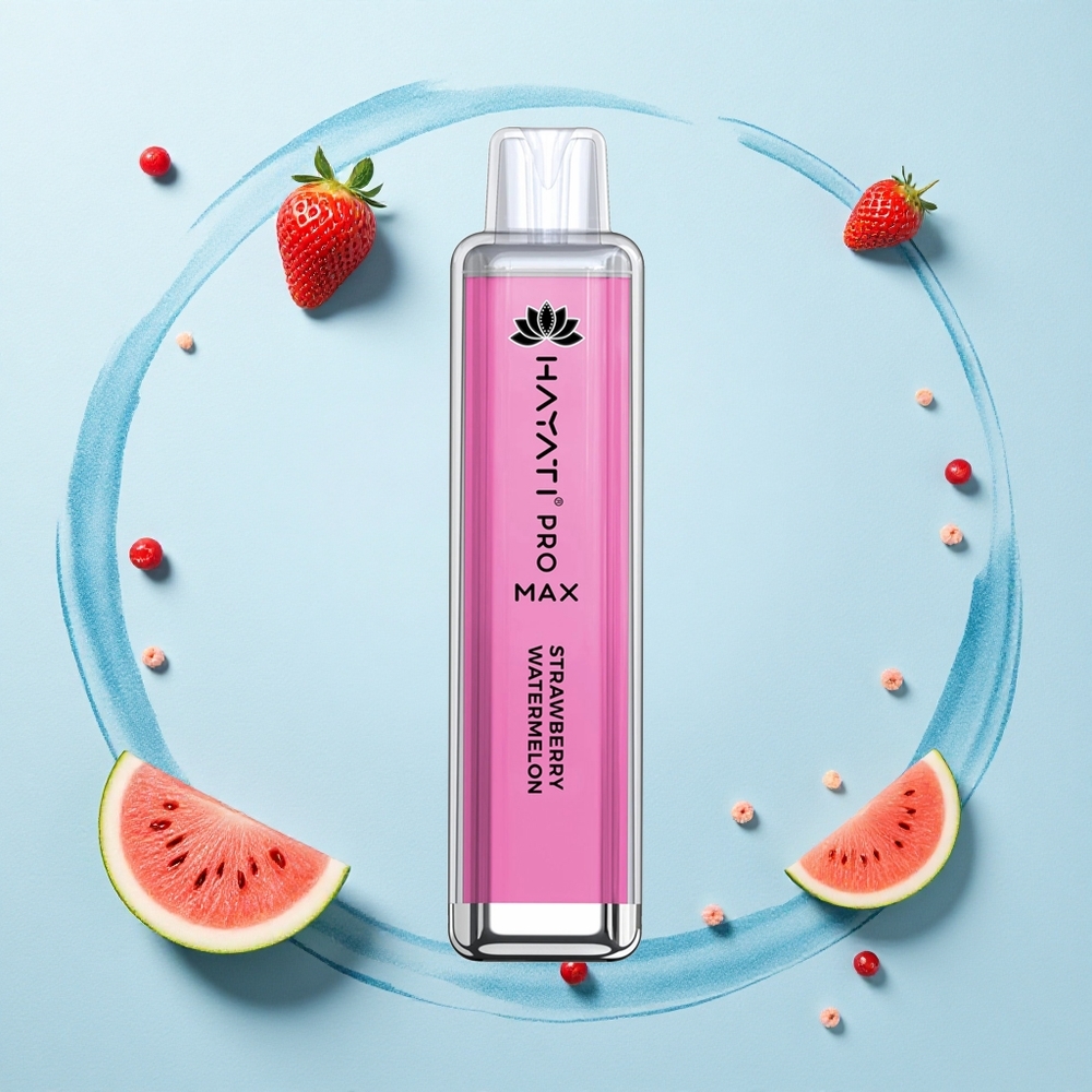 Hayati Pro Max 4000 Puffs Strawberry Watermelon 1400mAh Dual Mesh