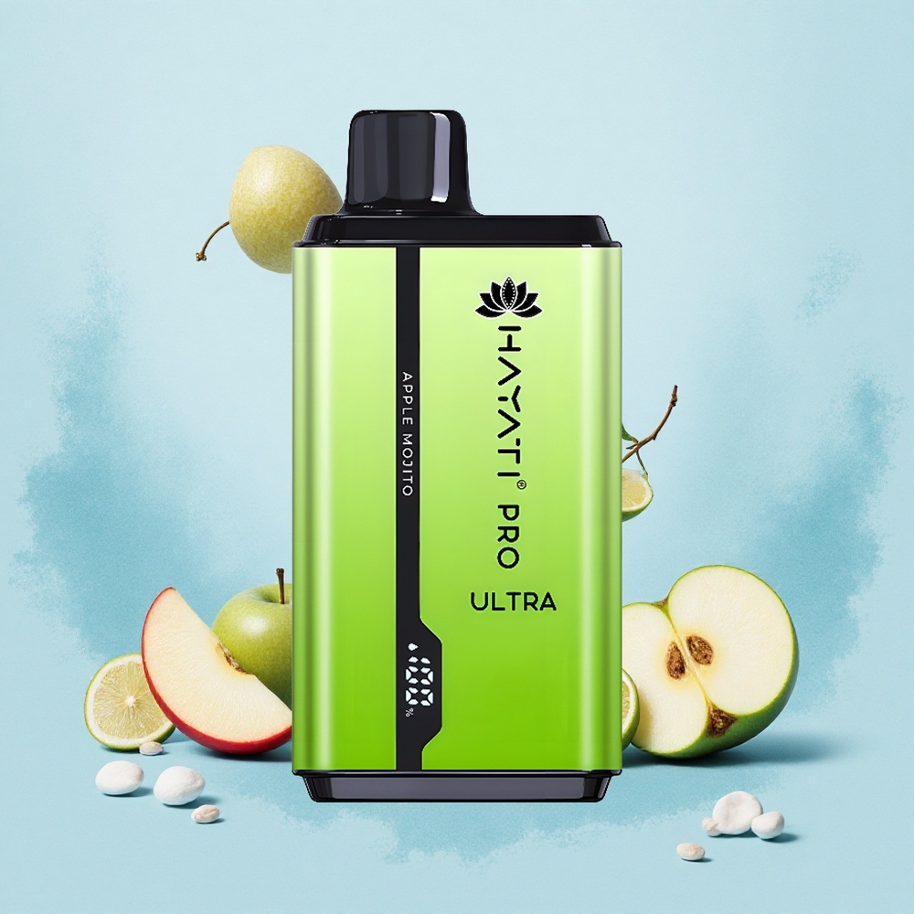 Hayati Pro Ultra 15000 Puffs Apple Mojito 850mAh Double 12ml