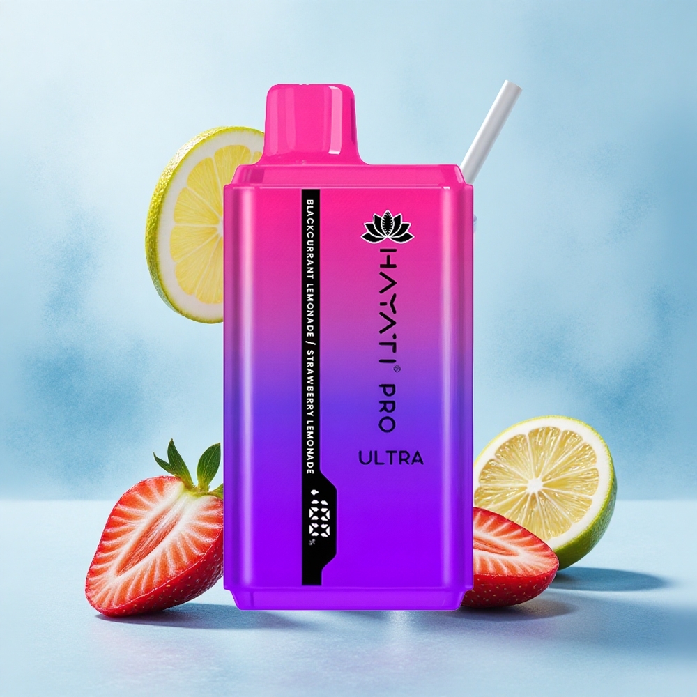 Hayati Pro Ultra 15000 Puffs Blackcurrant Lemonade Strawberry Lemonade 850mAh 24ml 2%
