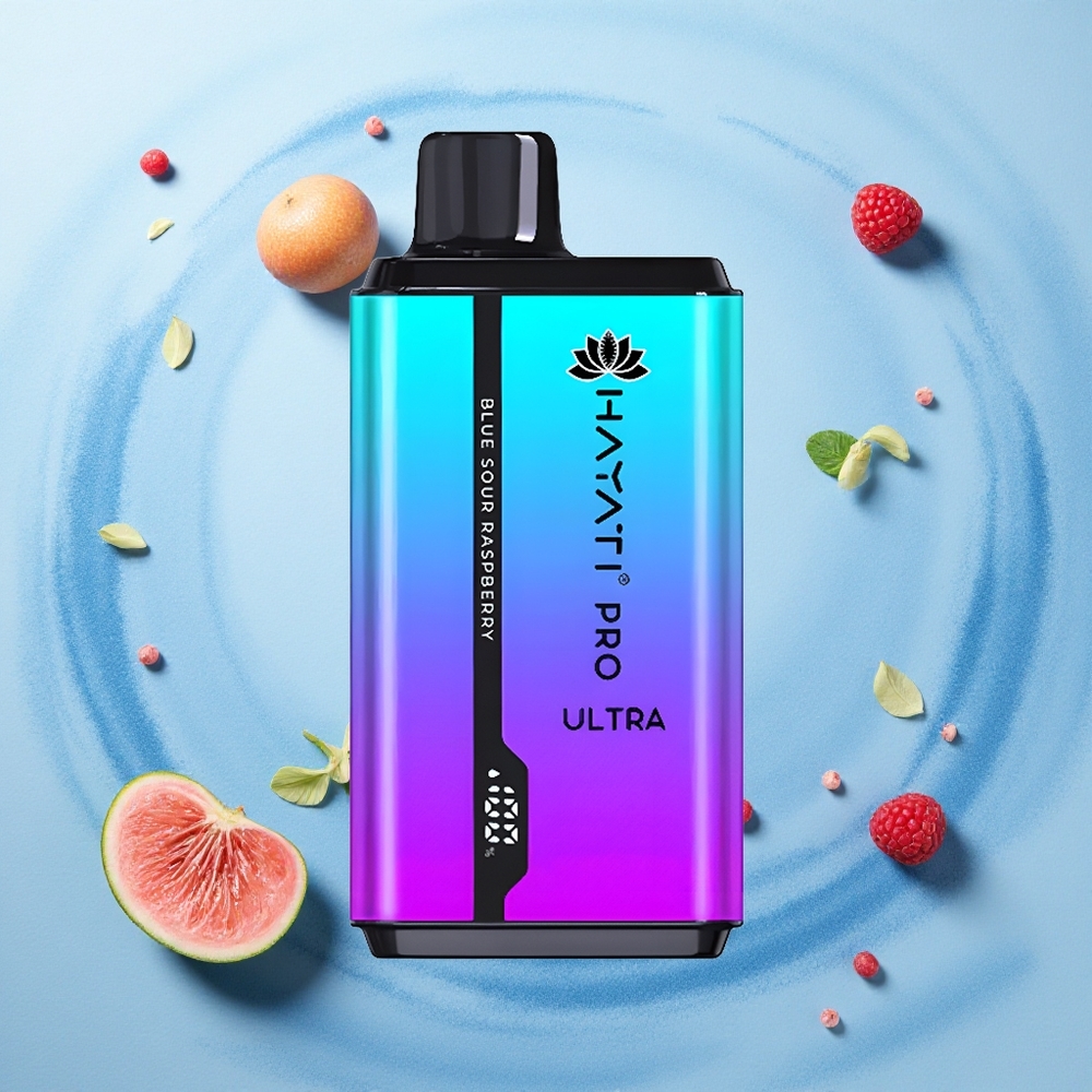 Hayati Pro Ultra 15000 Puffs Blue Sour Raspberry 850mAh Double Tank