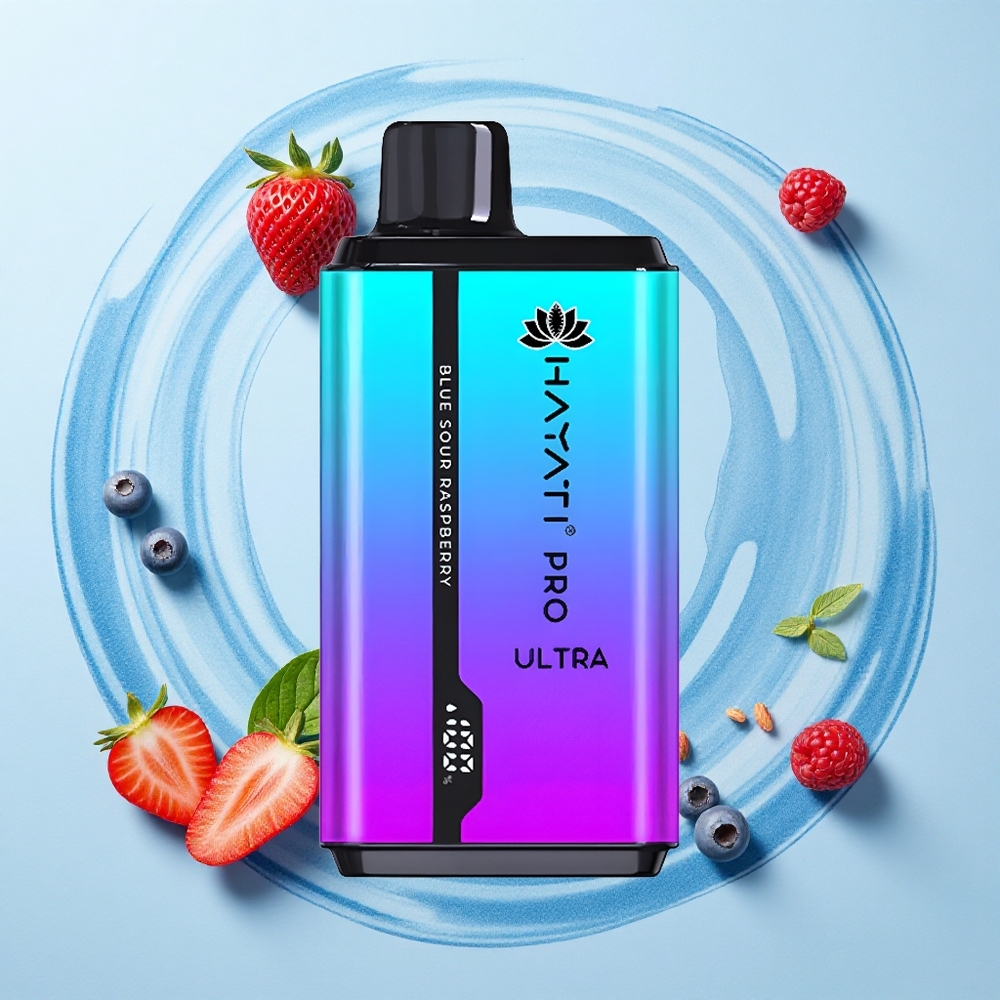 Hayati Pro Ultra 15000 Puffs Blueberry Raspberry Menthol Strawberry 850mAh 24ml 2%