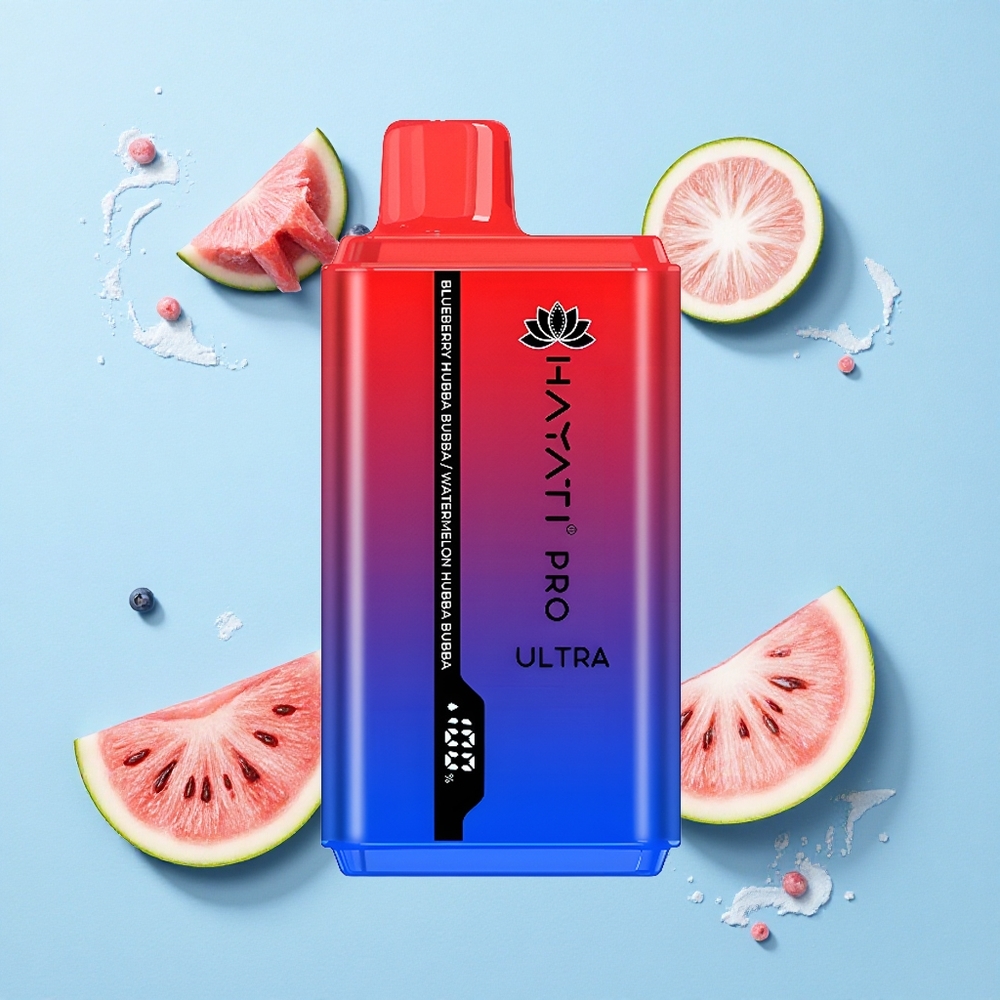 Hayati Pro Ultra 15000 Puffs Blueberry Watermelon Hubba Bubba 15000 Puffs 2% Nicotine