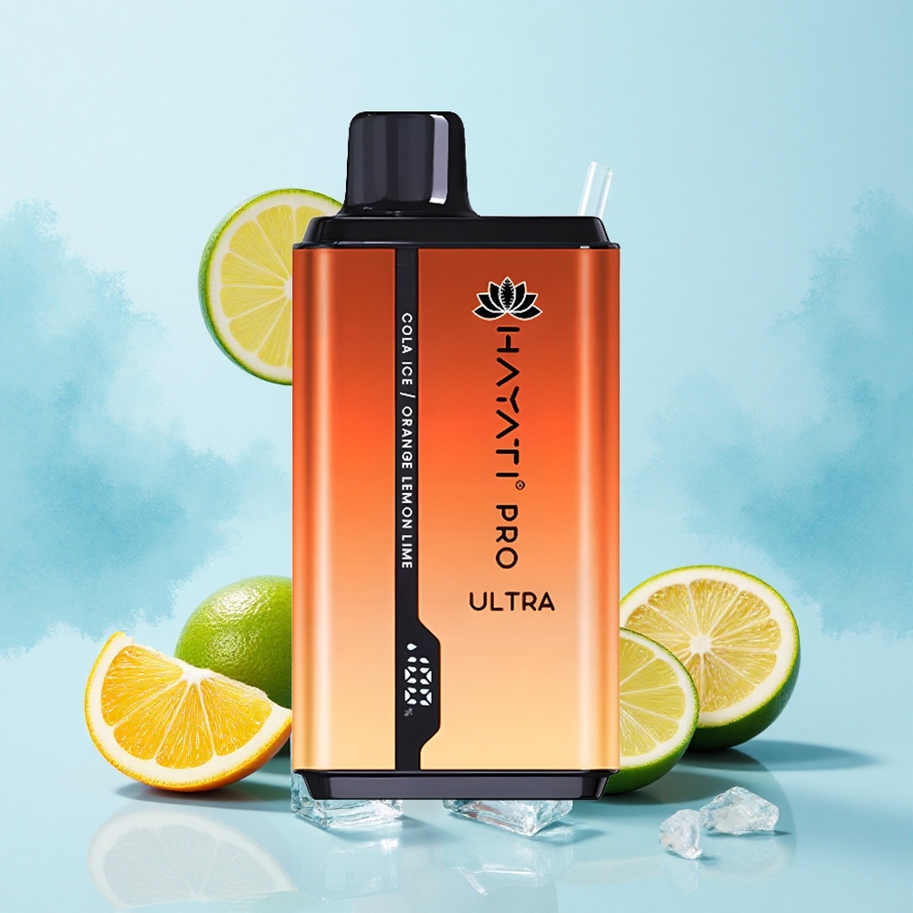 Hayati Pro Ultra 15000 Puffs Cola Ice Orange Lemon & Lime 15000 Puffs 850mAh 24ml