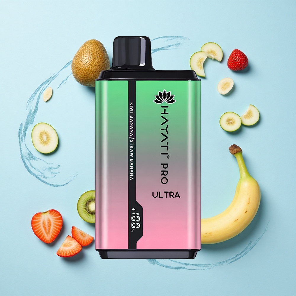 Hayati Pro Ultra 15000 Puffs Kiwi Banana Strawberry Banana 850mAh 24ml 2%