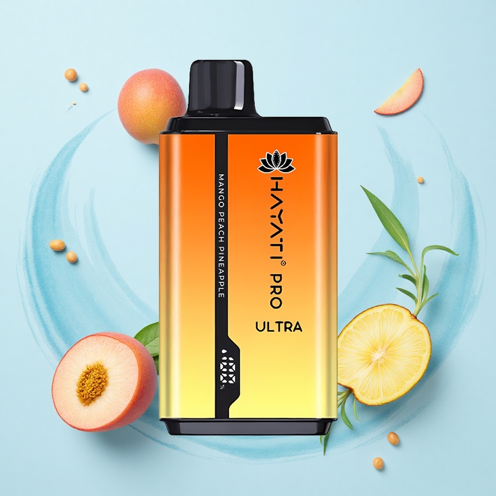 Hayati Pro Ultra 15000 Puffs Mango Peach Pineapple 850mAh 24ml