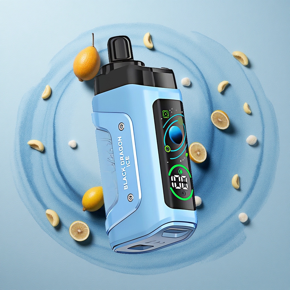 Razz Bar 45000 Puffs Black Dragon Ice Mesh Coil Type-C Rechargeable