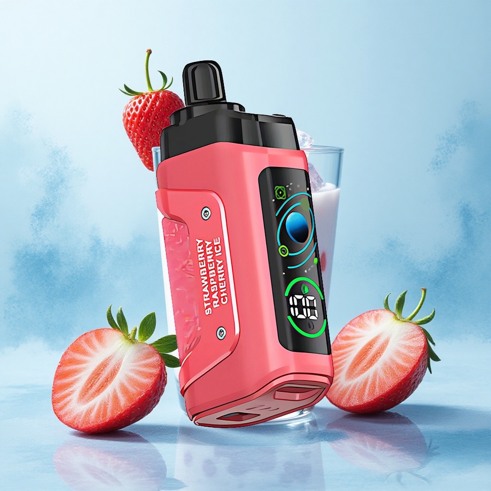 Razz Bar 45000 Puffs Strawberry Cherry Ice Mesh Rechargeable