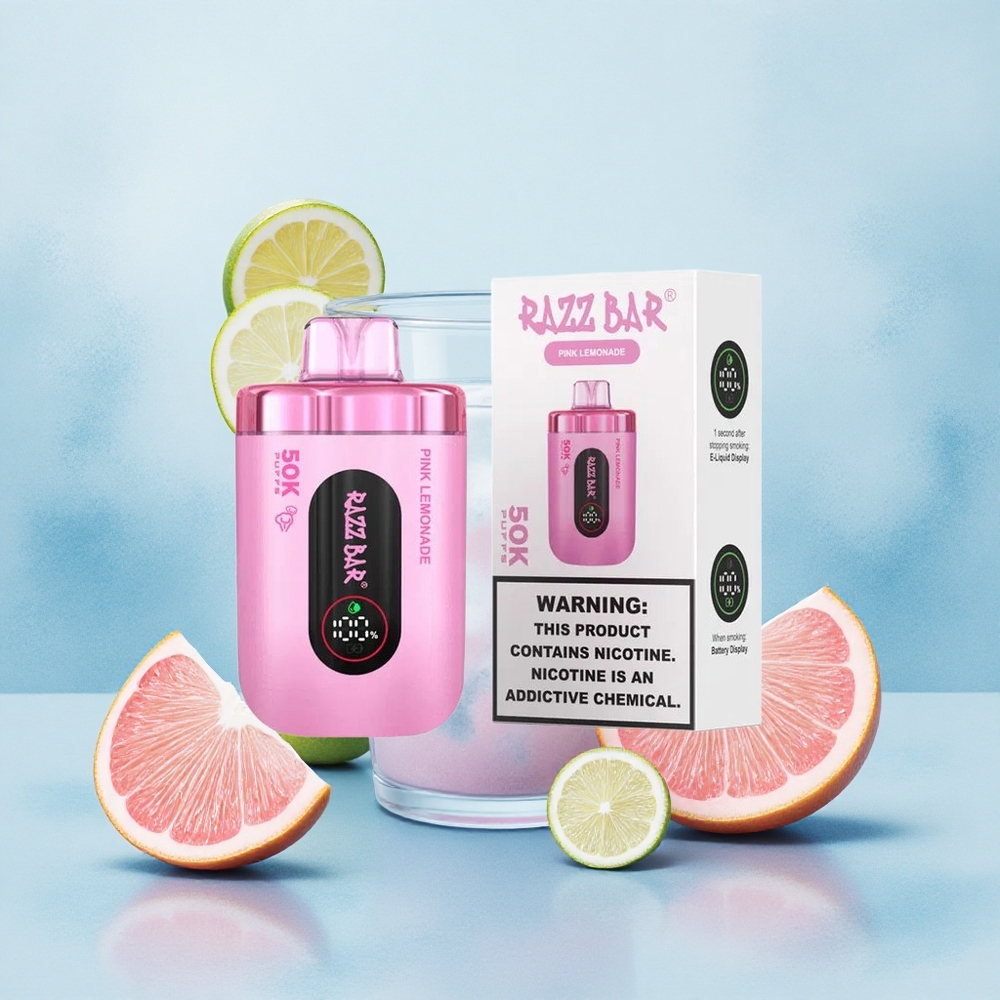 Razz Bar 50K Puffs Lemonade Mesh Rechargeable