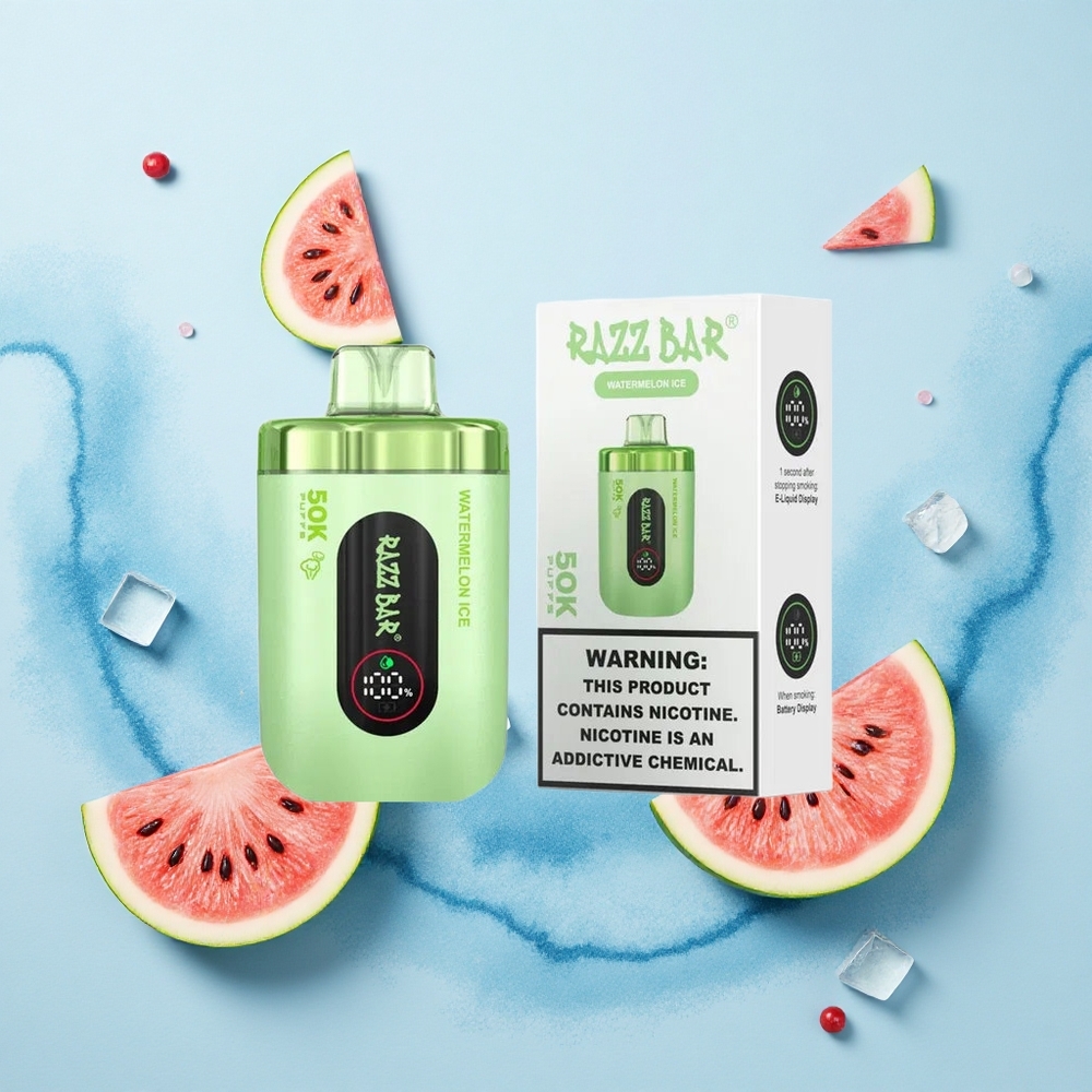 Razz Bar 50K Puffs Watermelon Ice Mesh Rechargeable 2%