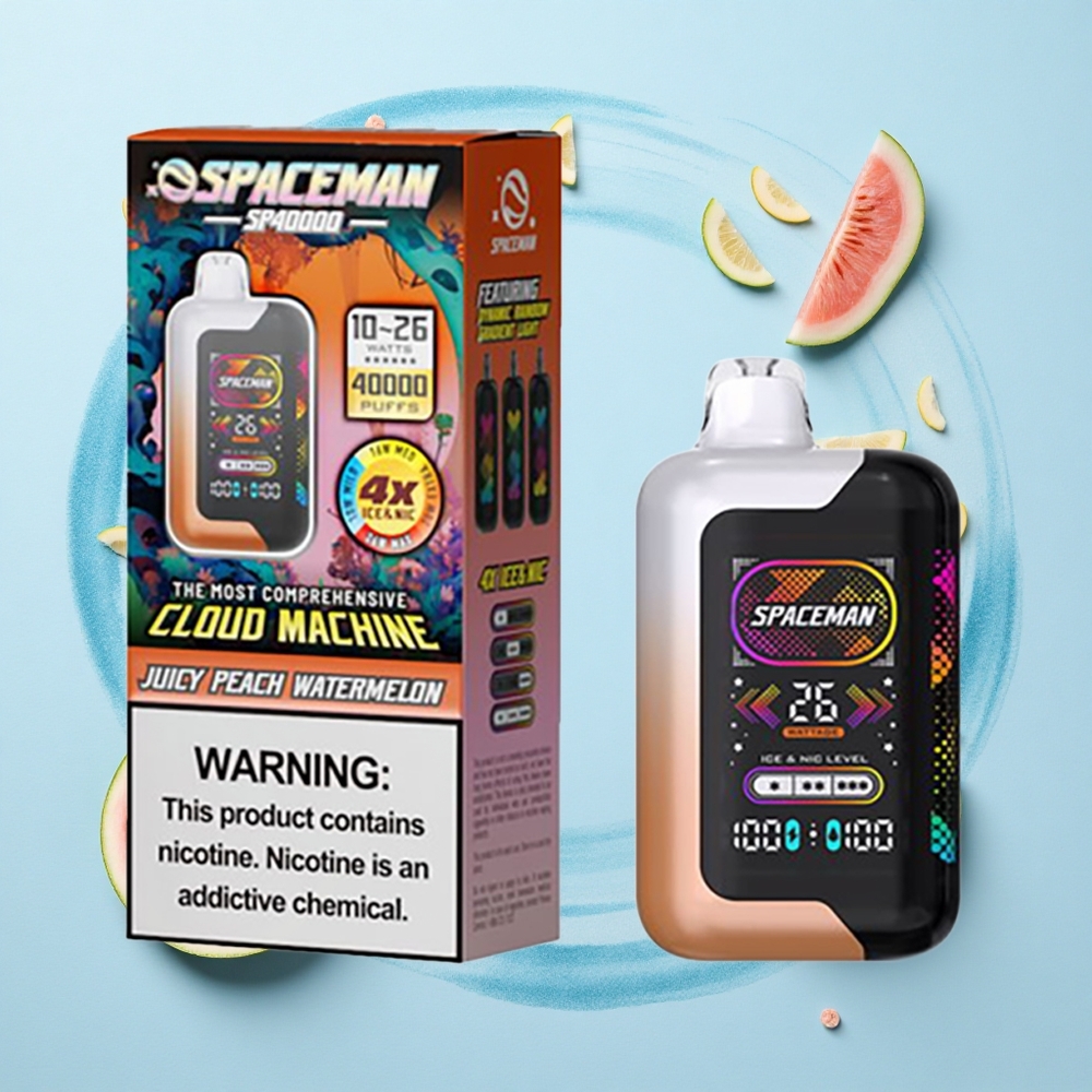 SMOK SPACEMAN SP40000 Puffs Juicy Peach Watermelon 20ml 1000mAh