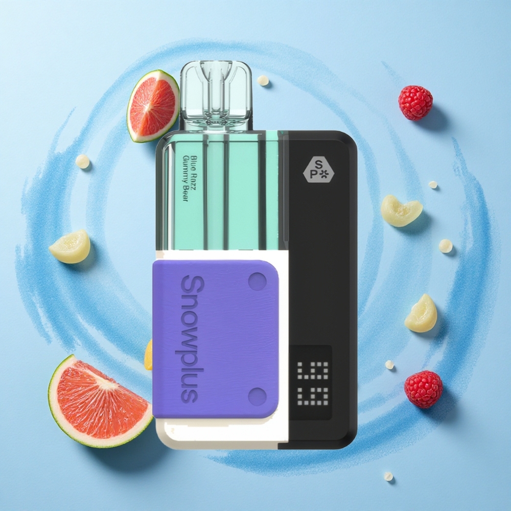 Snowplus Swift 15000 Puffs Pod Kit Blue Razz Gummy Bear Dual Mesh 1000mAh