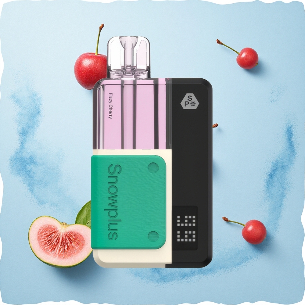 Snowplus Swift 15000 Puffs Pod Kit Fizzy Cherry DualMesh 1000mAh Refillable