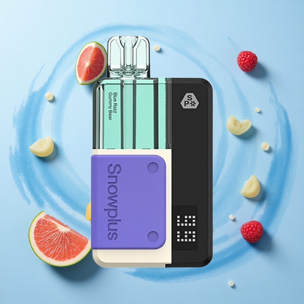 Snowplus Swift 5000 Puffs Blue Razz Gummy Bear Dual Mesh 1000mAh